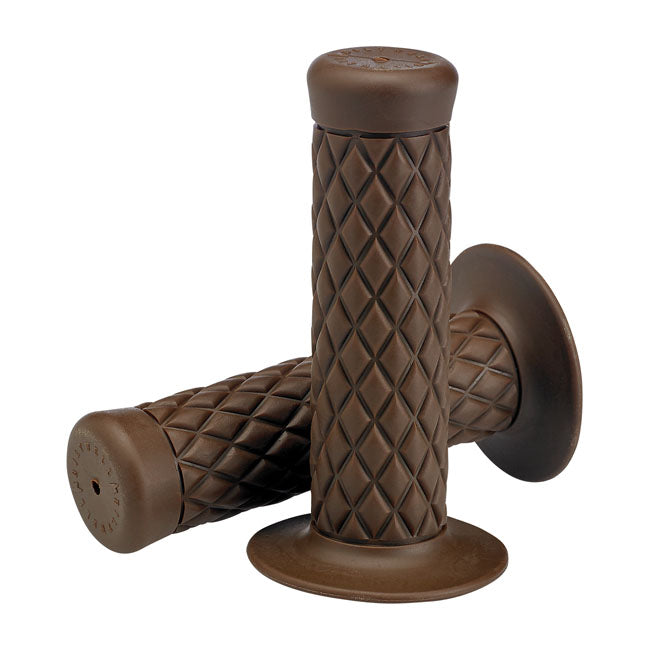 Biltwell 1" TPV grips Thruster chocolate from Biltwell at Pedro’s Parts