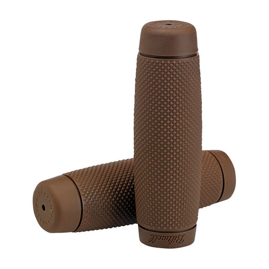 Biltwell 7/8" TPV grips Recoil chocolate from Biltwell at Pedro’s Parts