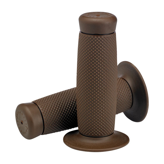 Biltwell 7/8" TPV grips Renegade chocolate from Biltwell at Pedro’s Parts