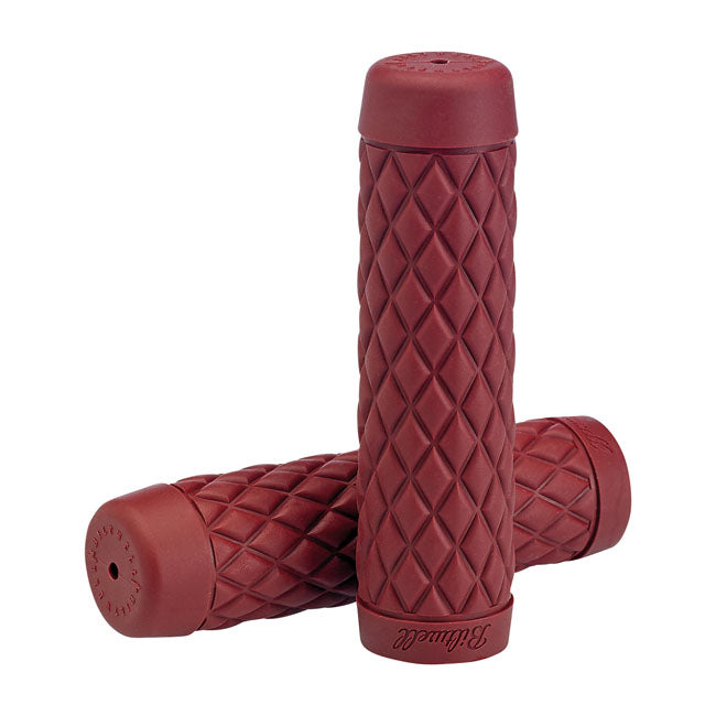 Biltwell 7/8" TPV grips Torker oxblood from Biltwell at Pedro’s Parts