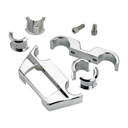 Biltwell digital Softail dash panel housing. Chrome from Biltwell at Pedro’s Parts
