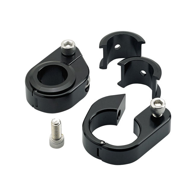 Biltwell straight o/s speed clamps black from Biltwell at Pedro’s Parts