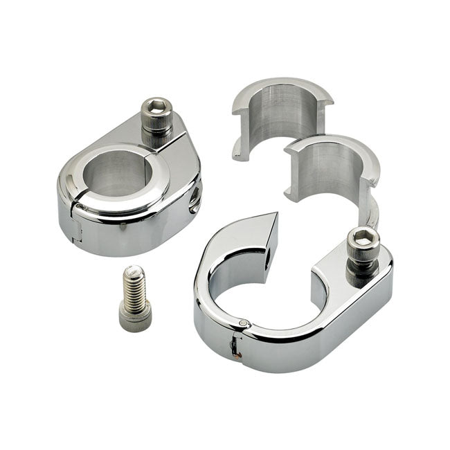 Biltwell straight o/s speed clamps chrome from Biltwell at Pedro’s Parts