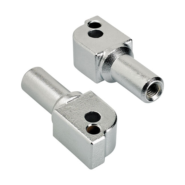 Biltwell foot peg clevis passenger. Chrome from Biltwell at Pedro’s Parts
