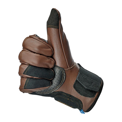 Biltwell Belden Gloves chocolate/black from Biltwell at Pedro’s Parts