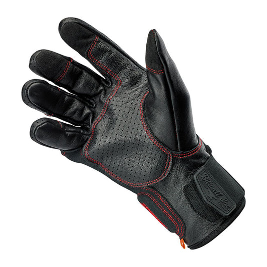 Biltwell Borrego Gloves black/redline from Biltwell at Pedro’s Parts
