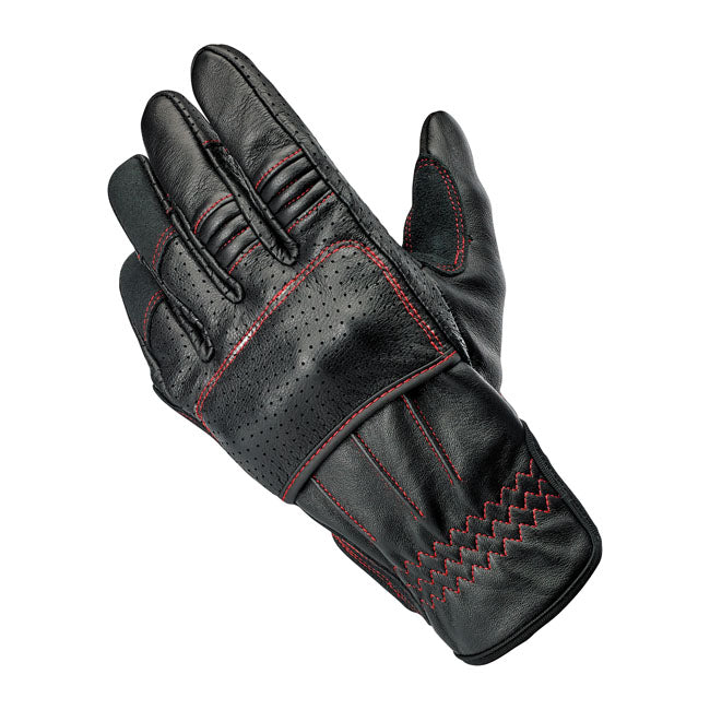 Biltwell Borrego Gloves black/redline from Biltwell at Pedro’s Parts