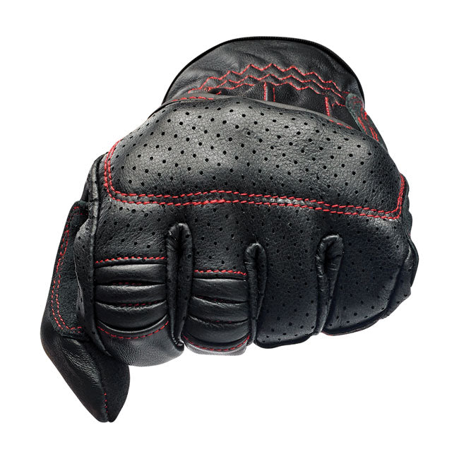 Biltwell Borrego Gloves black/redline from Biltwell at Pedro’s Parts