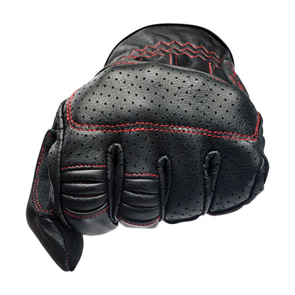 Biltwell Borrego Gloves black/redline from Biltwell at Pedro’s Parts
