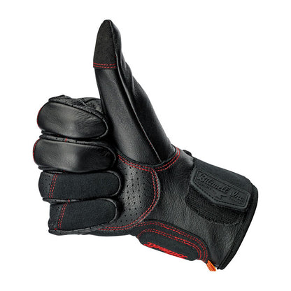 Biltwell Borrego Gloves black/redline from Biltwell at Pedro’s Parts