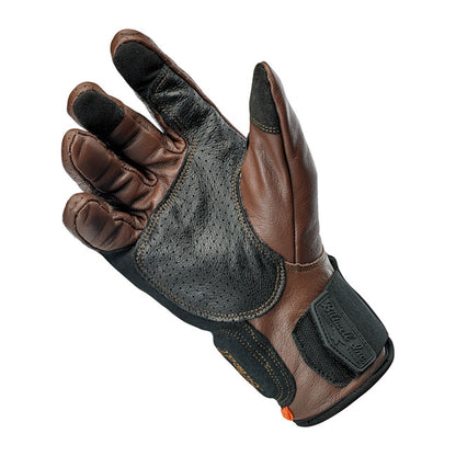 Biltwell Borrego Gloves chocolate/black CE appr. from Biltwell at Pedro’s Parts