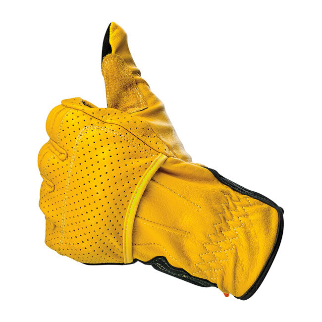 Biltwell Borrego Gloves gold/black from Biltwell at Pedro’s Parts