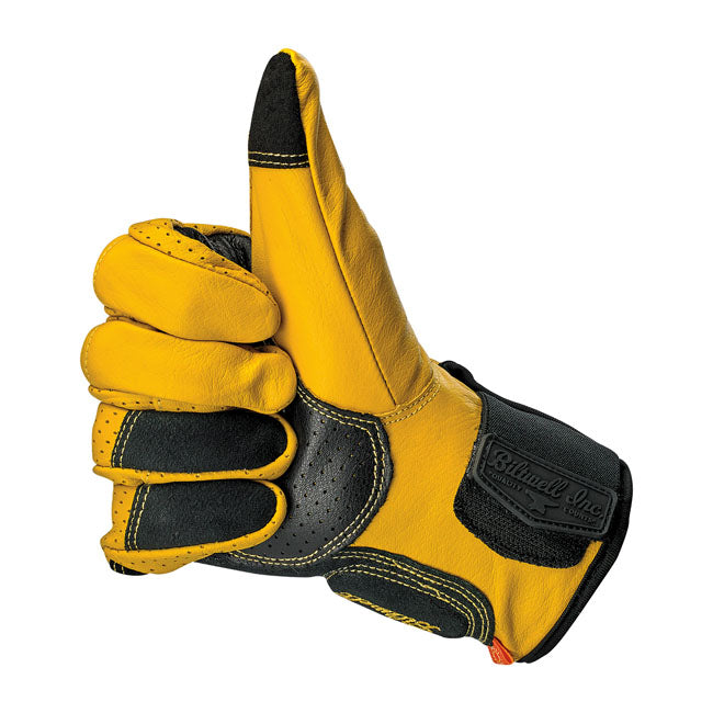 Biltwell Borrego Gloves gold/black from Biltwell at Pedro’s Parts