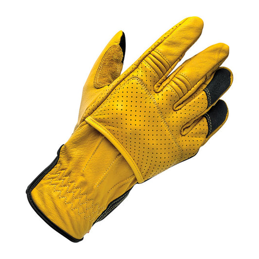 Biltwell Borrego Gloves gold/black from Biltwell at Pedro’s Parts