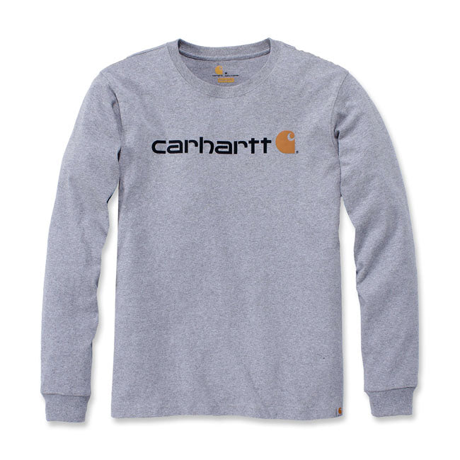Carhartt Logo Graphic Long Sleeve Heather Gray - Carhartt product image