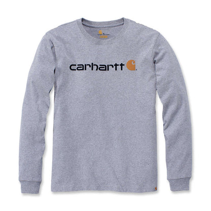 Carhartt Logo Graphic Long Sleeve Heather Gray - Carhartt product image