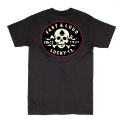 Lucky 13 Fast And Loud t-shirt black