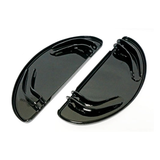 Oval Early Style Floorboards. Solid. Black