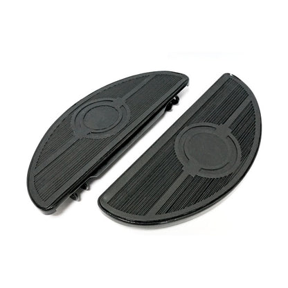 Oval Early Style Floorboards. Solid. Black
