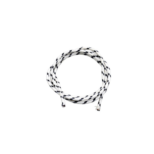 Classic Cloth Covered Wiring, 25ft. Roll. White/black