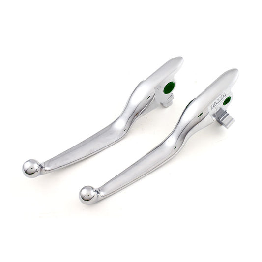 Handlebar Lever Kit, Wide Blade, Chrome