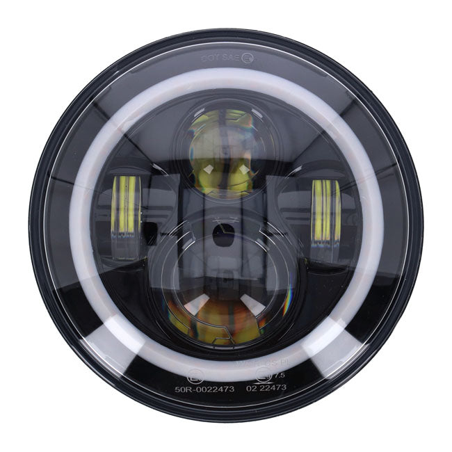 Bright, 7" LED Headlamp. Black