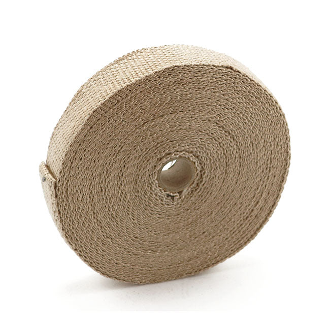 Exhaust Insulating Wrap. 1" Wide Light Brown