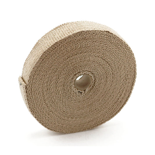 Exhaust Insulating Wrap. 1" Wide Light Brown