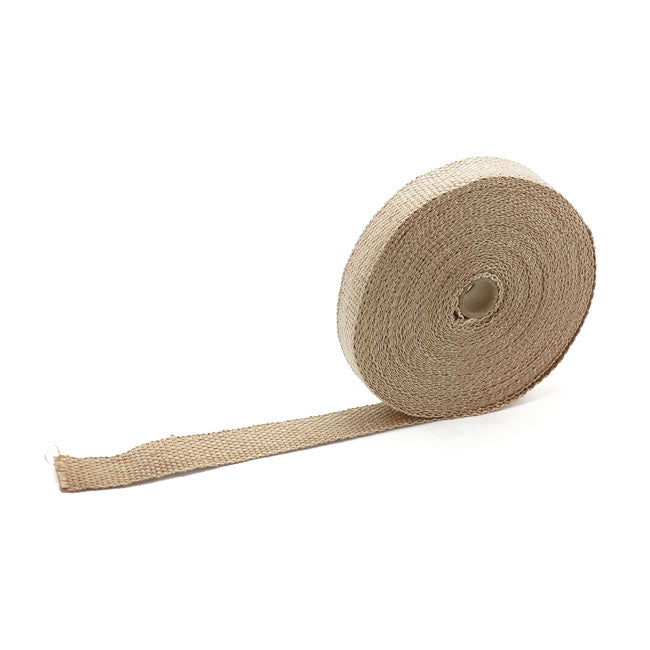 Exhaust Insulating Wrap. 1" Wide Light Brown