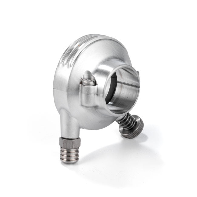 Kustom Tech 1" Deluxe throttle housing. Satin aluminium - Kustom Tech motorcycle part