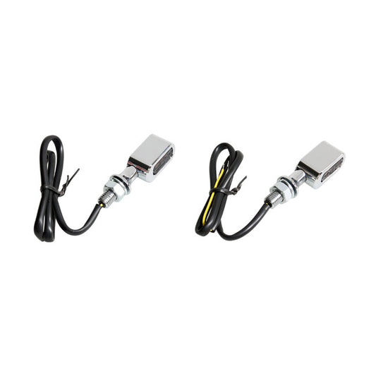 Fastline, LED Turn Signal Set. Chrome, Smoke Lens