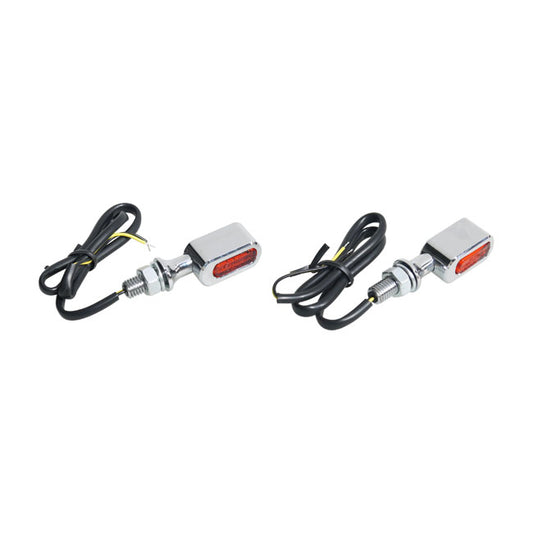 Fastline, LED 3-1 Taillight/turn Signals. Chrome/amber Lens