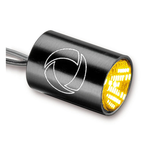 Kellermann, Attor Integral Turn Signal. Black, Clear Lens