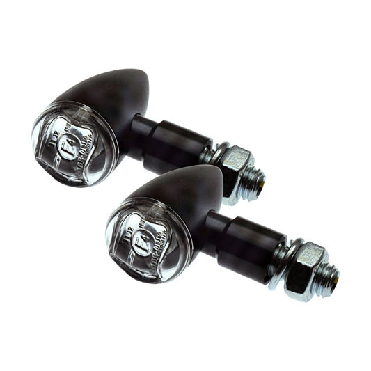 PB2 LED Turn Signals Black, Clear Lens