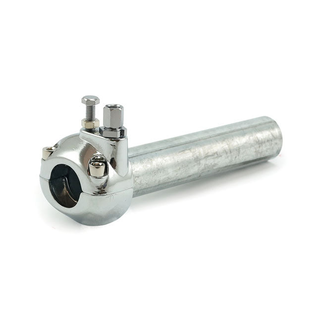 Universal Metal Throttle Grip 7/8" Handlebars, Chrome
