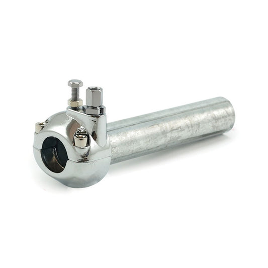 Universal Metal Throttle Grip 7/8" Handlebars, Chrome