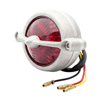 Motone, Bel Air LED Taillight. Shot Blast, No Bracket. ECE