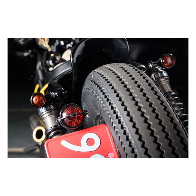 Motone, Bel Air LED Taillight. Black, No Bracket. ECE