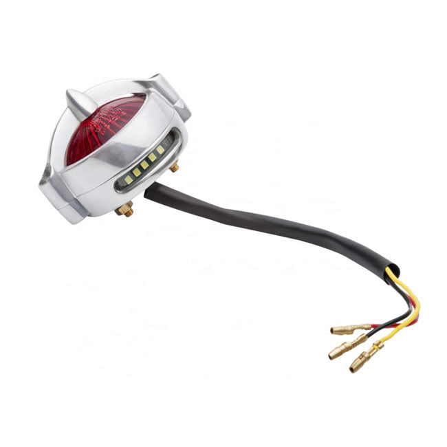 Motone, Bel Air LED Taillight. Polished, No Bracket. ECE