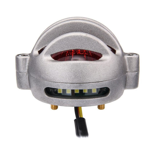Motone, Lecter LED Taillight. Shot Blast, No Bracket. ECE