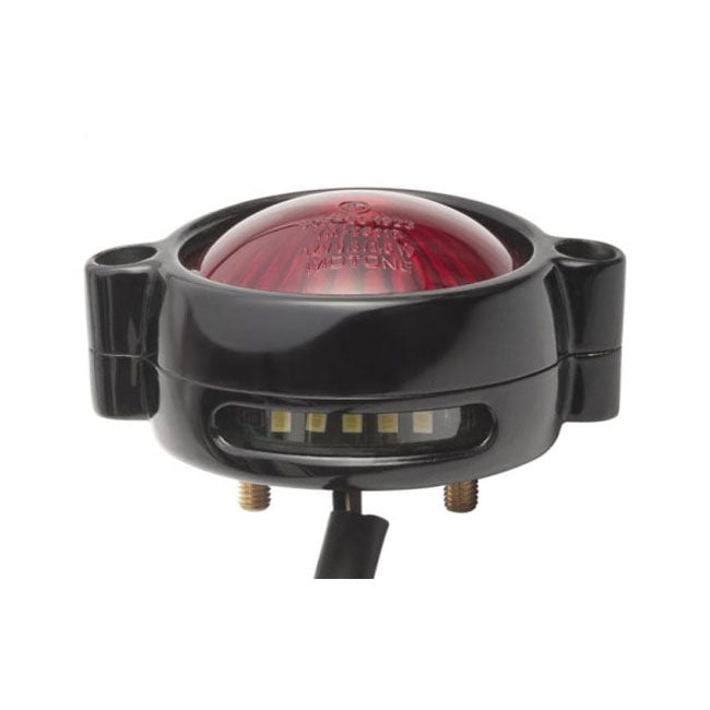 Motone, Eldorado LED Taillight. Black, No Bracket. ECE