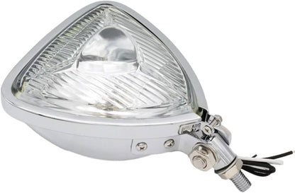 Triangle Chopper Spotlight. - Chrome, Clear Lens
