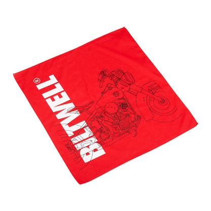 Biltwell Pan bandana red from Biltwell at Pedro’s Parts