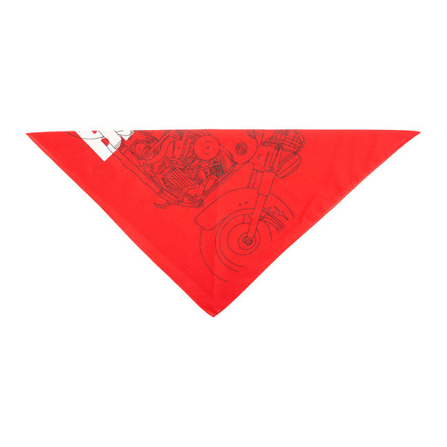 Biltwell Pan bandana red from Biltwell at Pedro’s Parts