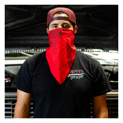 Biltwell Pan bandana red from Biltwell at Pedro’s Parts