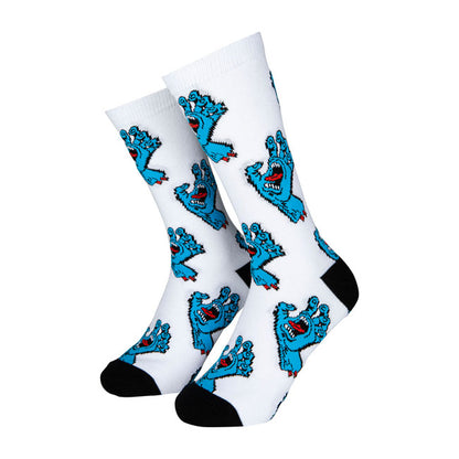 Santa Cruz Multi Hand Socks (2 Pack) white/black