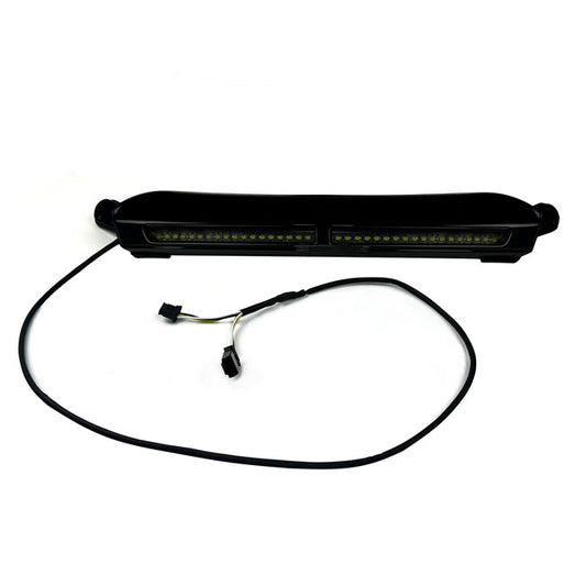 Custom Dynamics White DRL Center Windshield Trim - Black - Custom Dynamics light strips led at Pedro's Parts