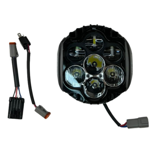 Custom Dynamics Shark Demon LED Headlamp unit - Custom Dynamics headlamp kits at Pedro's Parts