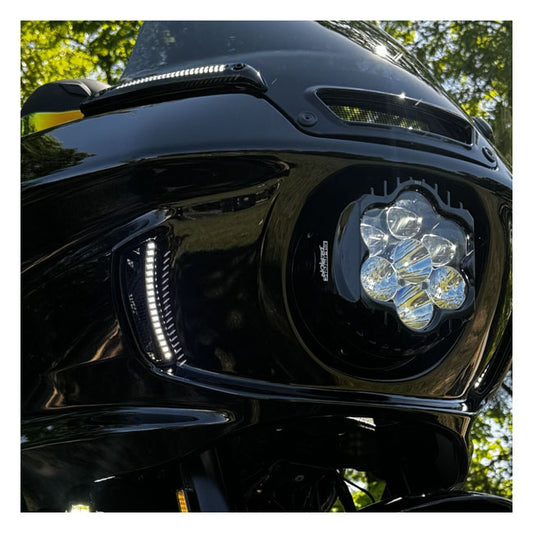 Custom Dynamics ST Fairing Vent Lights - Black - Custom Dynamics turn signals fairing at Pedro's Parts