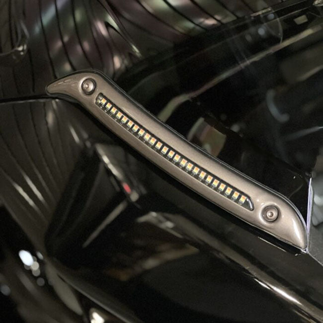 Custom Dynamics ST LED Windshield Trim - Dark Bronze - Custom Dynamics light bars led at Pedro's Parts